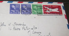 1950 Postmark Envelope Boston, MA 3 Cent 1 & 5 Air Mail Stamps Military Mexico — photo 2
