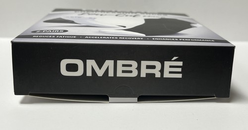 Ever Athlete Compression Socks Low Cut Ombre S/M Blk/Wht/Gry - Picture 3 of 4
