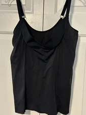 DR REY SHAPEWEAR Pullover Step in Camisole wear w/Bra Firm Control Plus 1X Blk