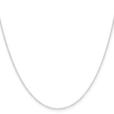Sterling Silver Forzantina Cable Chain 16", 18", 20", 22", 24" Inch Lengths