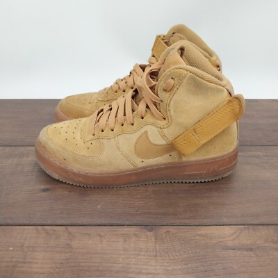 Nike Air Force High LV8 Shoes Wheat Light Brown Size 6Y Style CK0262  700