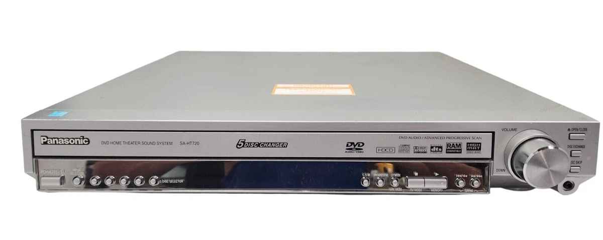 Panasonic SC-HT720 800W 5 DISC DVD-CD Player Home Theater CD/DVD