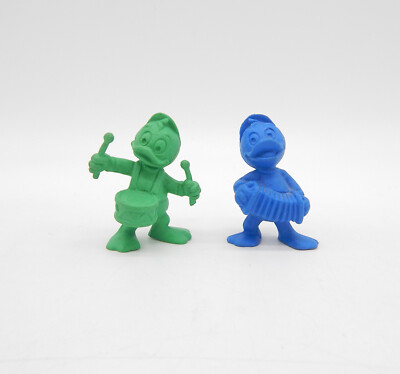 Donald Duck Tick & Trick Figuren Rohlinge ca 5 cm Bully Bullyland Disney Vintage