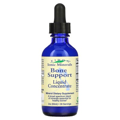 2 X Eidon Mineral Supplements, Ionic Minerals, Bone Support, Liquid Concentrate,
