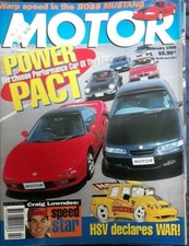 MOTOR CAR MAGAZINE * POWER PACT - Performance Car of the Year * Feb.1996