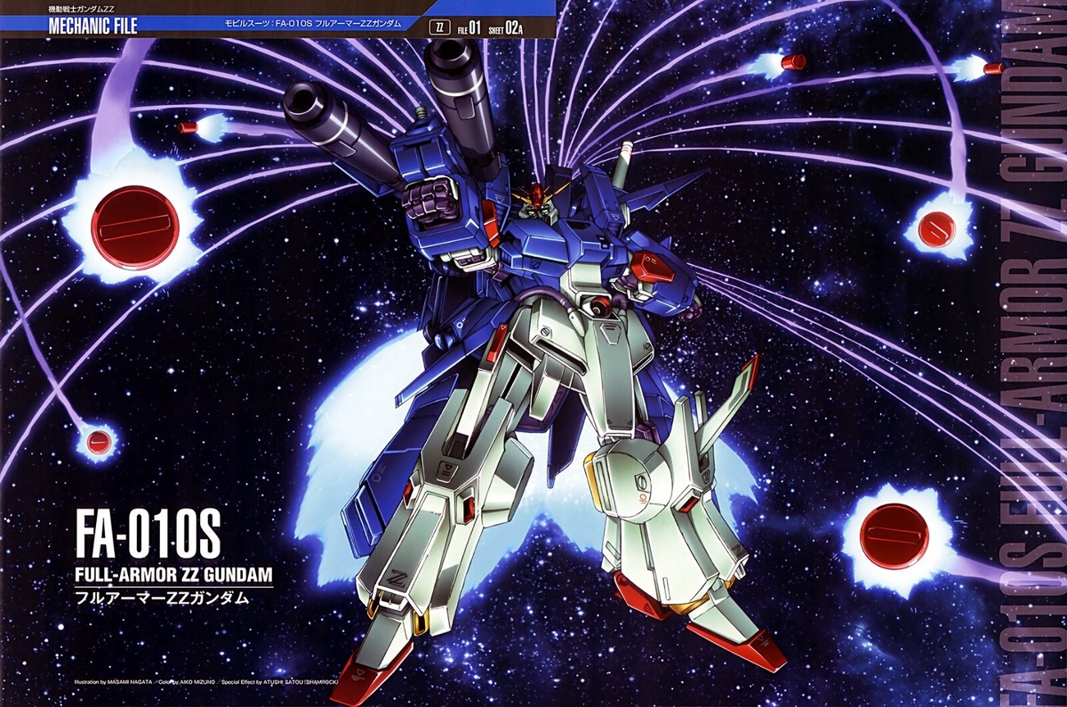 Mobile Suit Gundam Double Zeta Full Armor ZZ Premium POSTER MADE