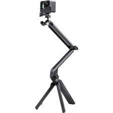For GoPro Phone DJI 360 Ball Joint Selfie Stick Tripod Handle Grip Black