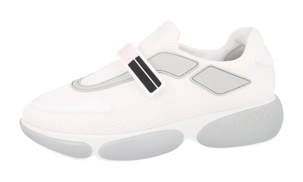 PRADA High-Tech Stoff Cloudbust Sneaker - 1E293I - Weiss - NEU