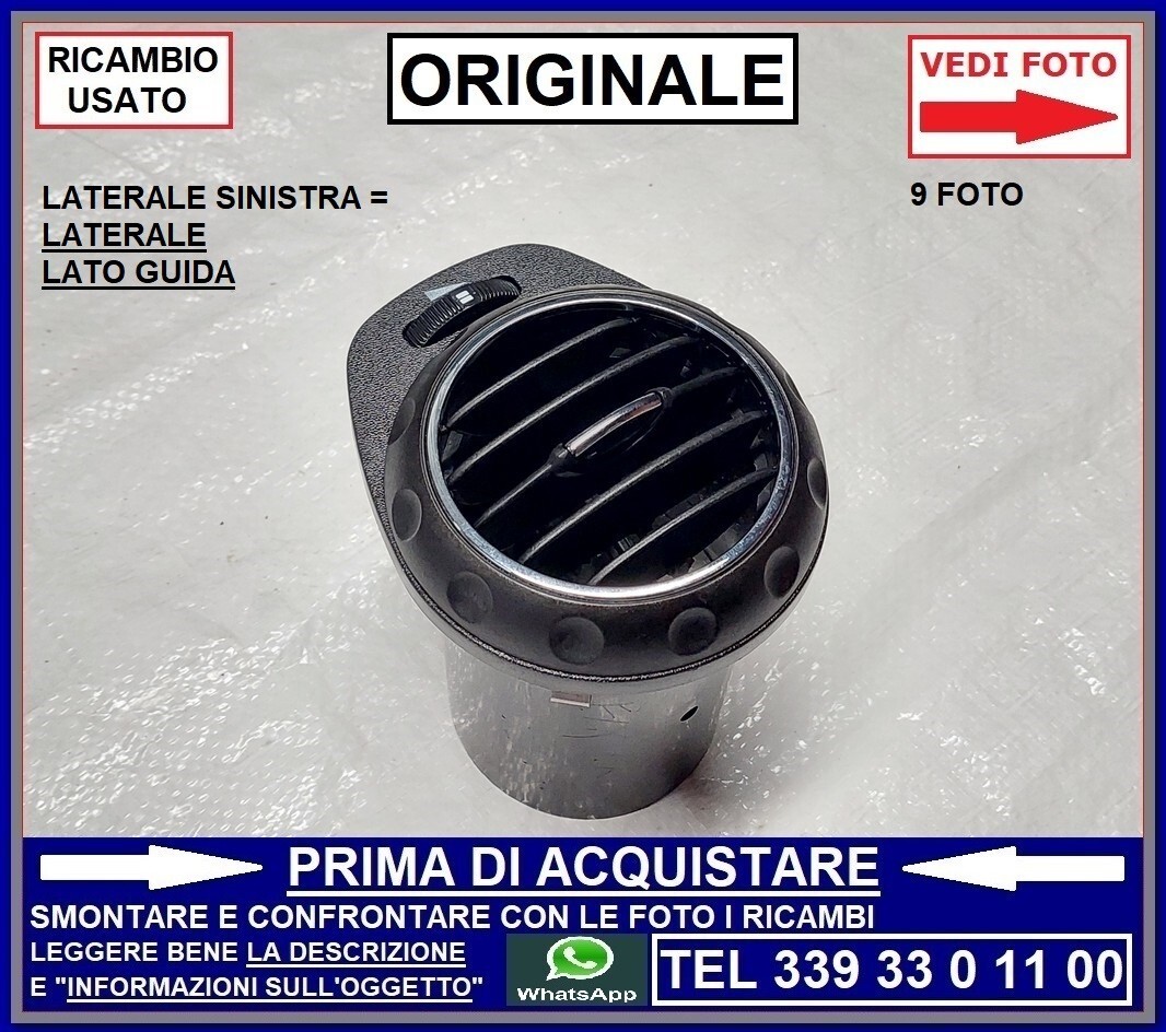 BOCCHETTA ARIA LATERALE SINISTRA SX GUIDA ALFA ROMEO GT 147 03-11