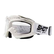 Lunettes Shot Assault Blanc Brillant Motocross / MX / Quad Bike Goggles - SMX...