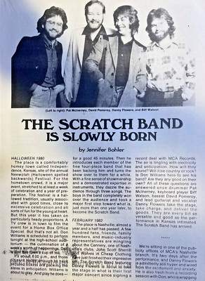 1982 The Scratch Band Bill Watson Danny Flowers David Pomeroy Pat Mcinerney