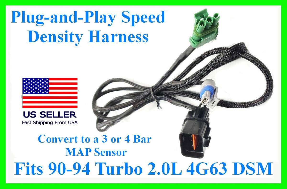 DSM 1G To 2G MAF Adapter Harness | Lets You Run A 2G Mass Airflow Sensor On 1990-1994 Turbo Eclipse, Talon, Laser