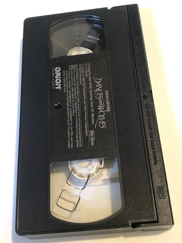 Dances With Wolves VHS Tape Kevin Costner Graham Greene Mary McDonnell - Image 3 of 3