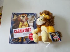 Kohl’s Cares  Plush Lion and HC Book “Carnivores” By Aaron Reynolds - New w/ Tag