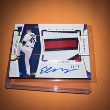 2022 National Treasures SP Eli Morgan On Card Auto 3 Color Jersey RC #’d 13/25