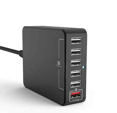Jelly Comb USB Charger Universal 6-Port Desktop USB Hub Charging Station