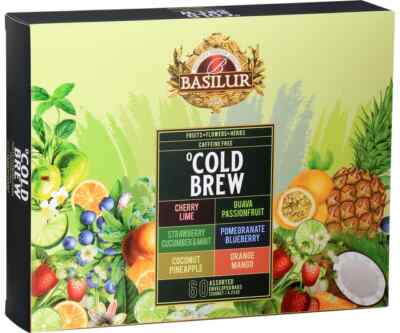 Basilur Tea COLD BREW 60 Foil sachets Tea Pack