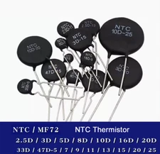 NTC Thermistor 3/5/8/10/16/20/47D-7/9/11/13/15/20/25 Sensitive Resistor 2/10Pcs