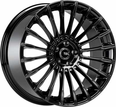 2x TEC Speedwheels GT5 schwarz-glanz 8.5x20 ET35 - LK5/114.3 ML72.5 Felge Alu