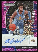 Markus Howard 2020-21 Panini Prizm Auto #d /25 Rookie Pink Fast Break Nuggets 