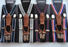 AU Boys Kid Children Party Costume Wedding Elastic Stripe Brace Suspender Belt