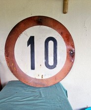 CARTELLO STRADALE VINTAGE  ARREDO INDUSTRIALE MODERNARIATO LIMITE VELOCITA'