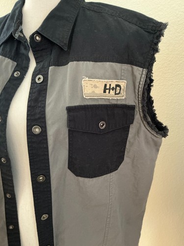 Harley Davidson Men's Vest Genuine MotorClothes 100% Cotton Size L - Picture 3 of 11