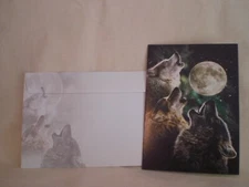All Occassion - Blank - Three howling Wolves are on the cover