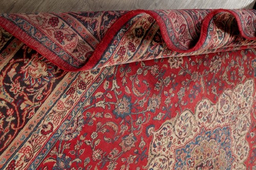 Vintage Floral Red Shahbaft Wool Area Rug 10x17 Traditional Living Room Carpet - Picture 19 of 22