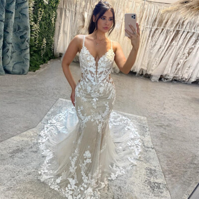 vintage wedding dress mermaid Long sleeve Lace Mermaid wedding Dresses High Neck Spring Vintage bridal  Gowns Vestido De noivas ZW0246
