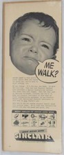Vintage Sinclair Oil Magazine Advertisement Crying Baby