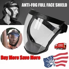 Full Face Protective Mask Anti-fog Shield Safety Super Head Cover Transparent US
