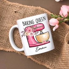 Personalized Baking Queen Mug Baking Baker Mug Baking Gift Chef Mug Baker Gift