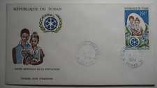 STAMPMART : CHAD FRANCE TCHAD 1974 YEAR OF POPULATION FAMILY FDC
