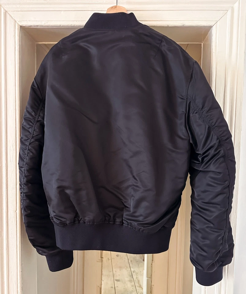 Acne Studios Men's Black Bomber Jacket sz M - Image 3 of 4