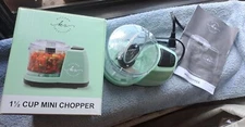 Kitchen Selectives Mini Chopper color LIGHT TEAL 1.5 cups BRAND NEW IN BOX