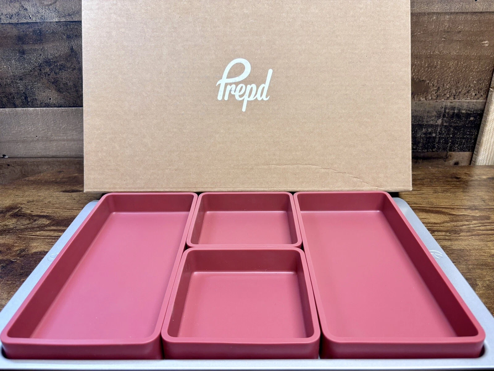 Prep'd Cheat Sheets - Original Sheet Pan Dividers & Pan (4 Dividers)