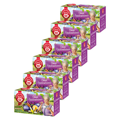 Teekanne Omas Früchtegeheimnis 6er Pack
