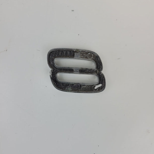 2007 Volvo S40 "8" Badge Emblem Chrome OEM NO ADHESIVE - Foto 4 di 4