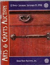 RAGO 1998 Art Crafts Stickley jugtown Fulper Liberty Grueby Roycroft Limbert Ohr