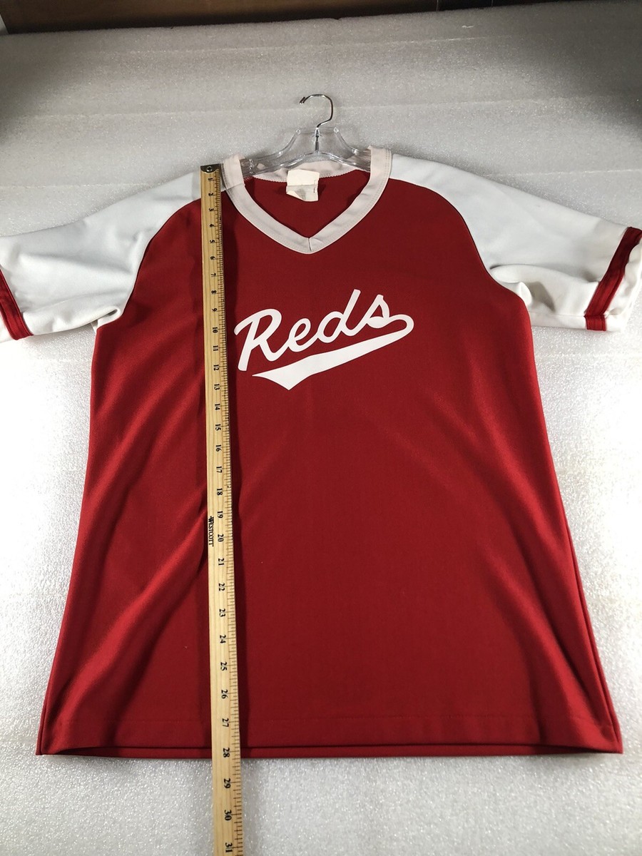Maillot baseball REDS CINCINNATI porté 26 70's vintage jersey shirt made in USA
