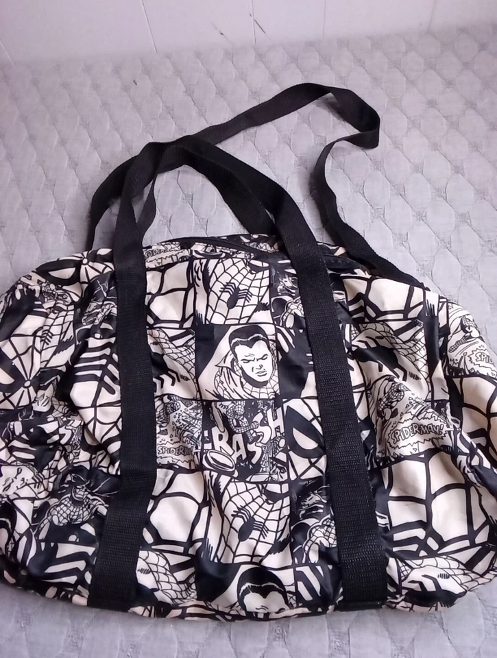 Bolso de Lona Pequeño Ligero de Nailon Marvel Comics Spiderman Estampado de Cómic 14x19" Foto 4 de 4