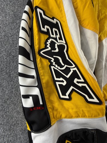 Fox Racing Pants 180 Motocross Riding Dirt Bike Padded Pants Yellow Size 34 - Picture 8 of 18
