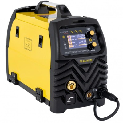 Schweißgerät LCD DUAL PULSE MIG/MAG/MMA/WIG Lift/MCU/Synergie/CuSi3/VRD MIG 222