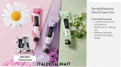 Oriflame Spring Blossoms Handcreme Trio (Jasmin, Flieder, Pfingstrose, 3 x 30 ml)