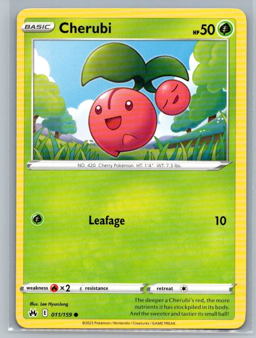 Cherubi 11/159 Crown Zenith Common Pokémon TCG 2023