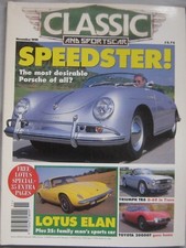 Classic and Sportscar 11/1995 featuring Toyota, Porsche, Triumph, Lotus, Jaguar