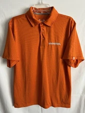 Whataburger Employee Polo Shirt Small Orange Striped