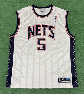 Reebok New Jersey Nets Jason Kidd NBA Basketball Jersey Size XL
