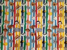 animals Alexander Henry Pals Stripe 1996 oop 1/2 Yard